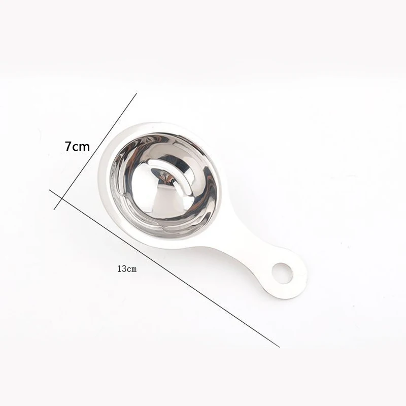 

Egg White Separator Stainless Steel Egg Filter with Handle Kitchen Accessories Separating Funnel Spoon Egg Divider Tools