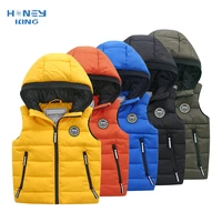 honeyking childrens vest babys winter warm hooded down cotton vest waistcoat toddler kids sleeveless coats jacket outerwear