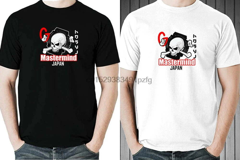 Мужская черно-белая футболка MASTERMIND G shock из 100% хлопка японская с графическим