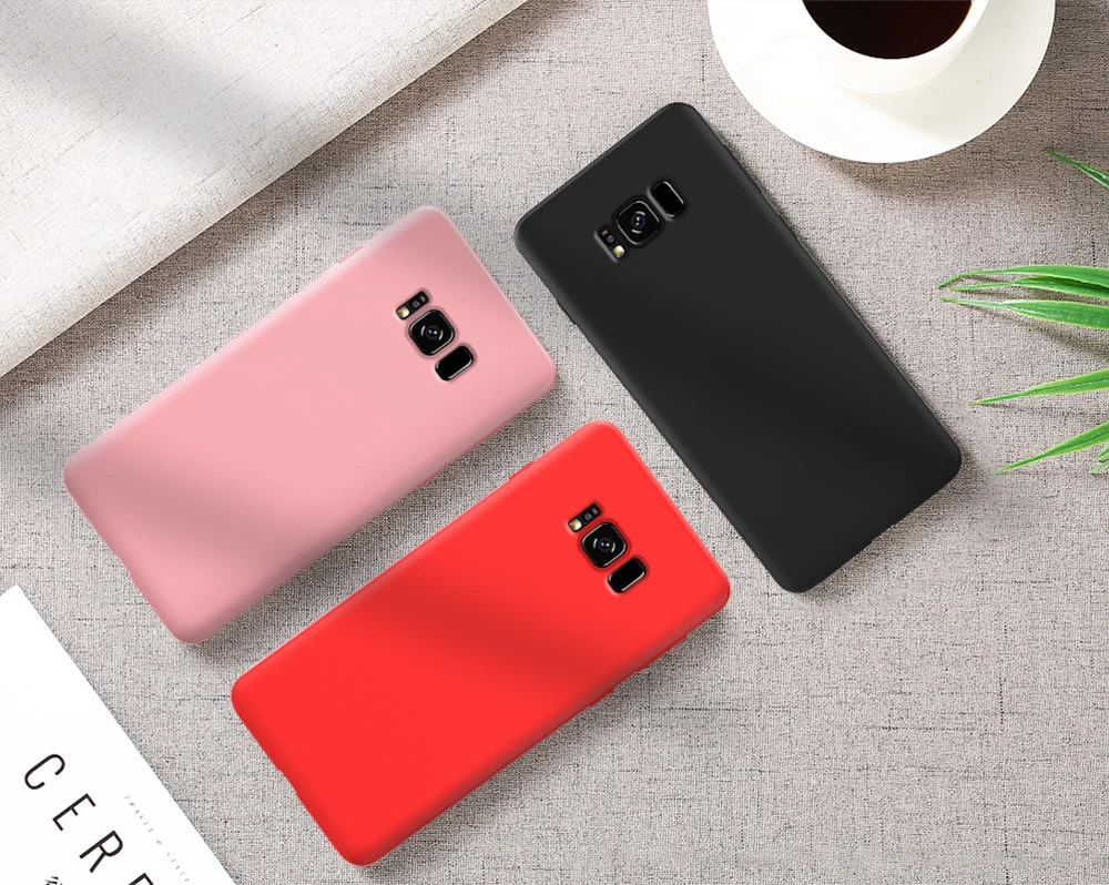 Высококачественный чехол для samsung S8, мягкий силиконовый чехол для samsung Galaxy S8 Plus, чехол для Galaxy S8 S8+ задняя крышка
