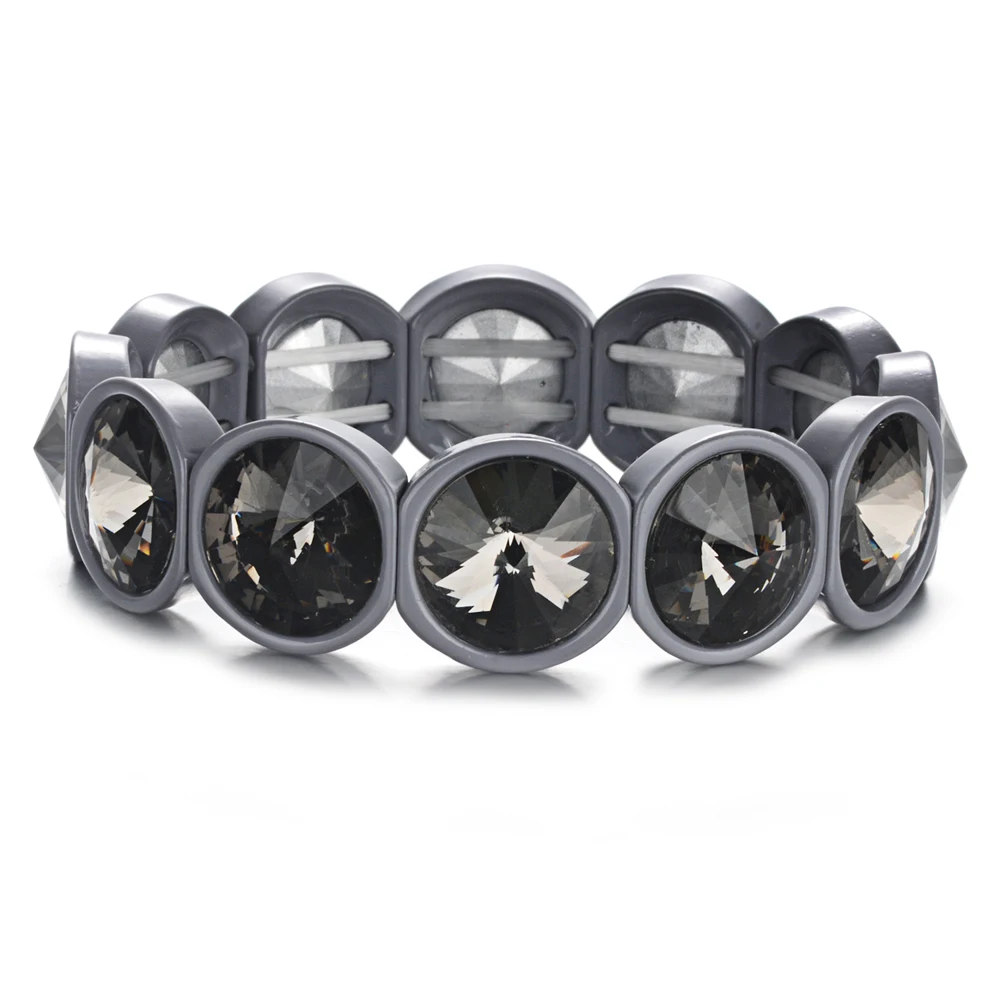 Радужные яркого цвета хрустальные браслеты ювелирные изделия модный браслет с