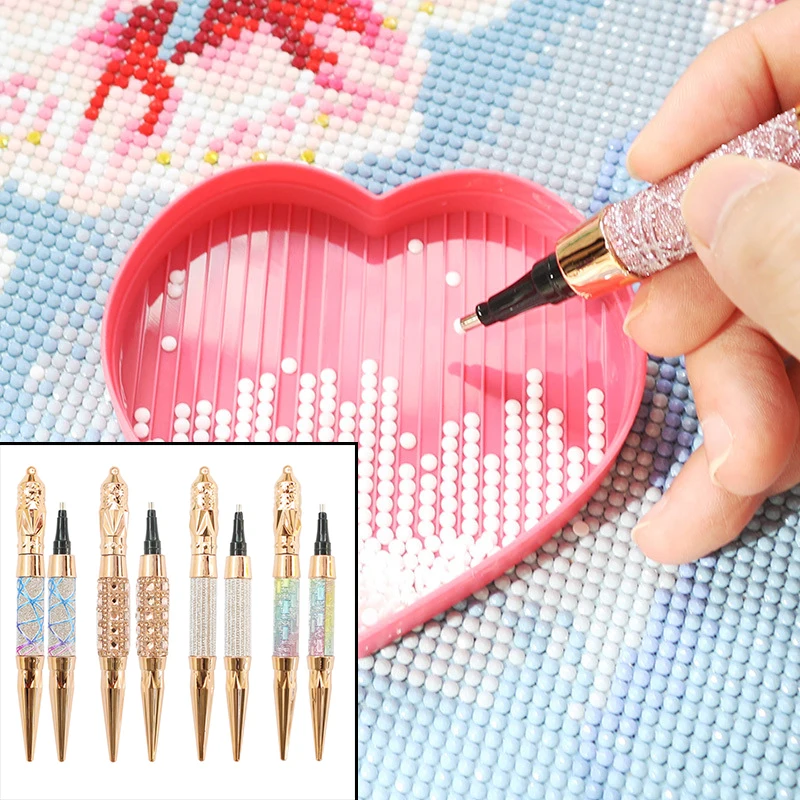 

1Pc New Glitter 5D Diamond Painting Pen Sparkle Point Drill Pen Cross Stitch Embroidery DIY Craft Nail Art Diamond Painting Tool