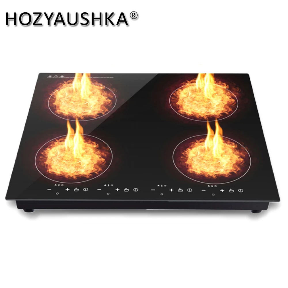 Настольная индукционная плита HOZYAUSHKA 4 головки встраиваемая двойного назначения