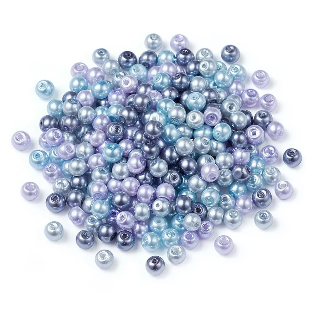 Бесплатная доставка перламутровые Стекло жемчуг 100 шт./пакет смешанные Цвет 8 мм