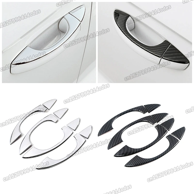 Наклейка на верхнюю ручку двери автомобиля из углеродного волокна для volkswagen teramont