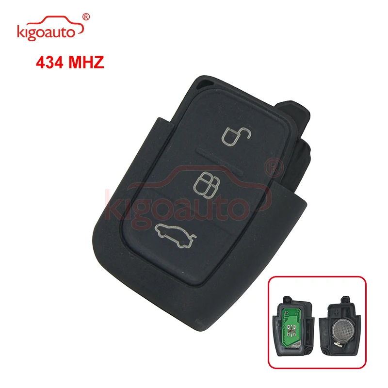 Kigoauto Автомобильный Брелок дистанционного управления с ключом 3 кнопки 434 МГц для