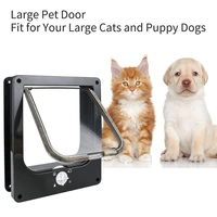 cat flap door with 4 way security lockable flap door for kitten dog puppy supplies security intelligent control pet door