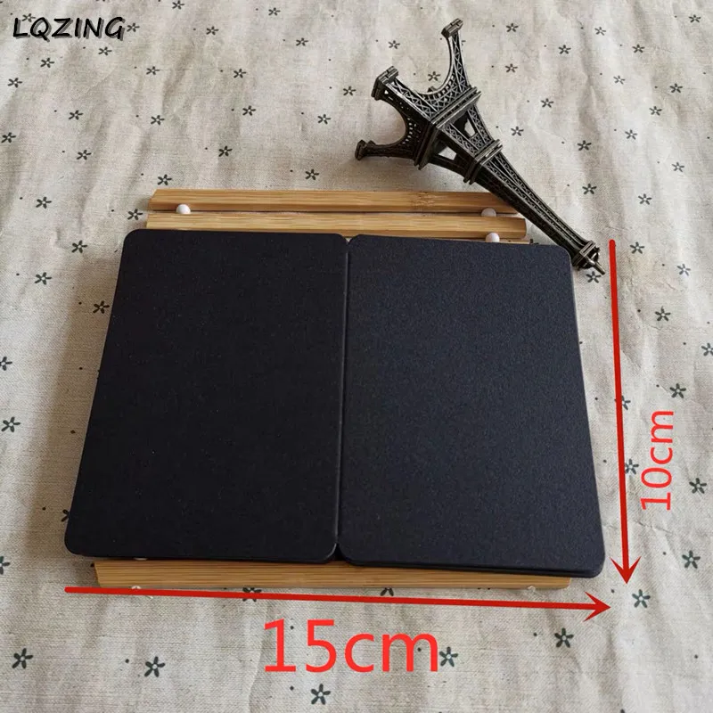 Ретро DIY Чистая крафт-бумага Пригласительные открытки крафт/черный/белый ручной