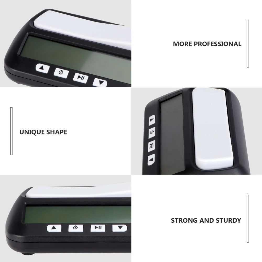 

1PC Practical Chinese Chess Clock Durable Chess Racing Timer(English Battery)