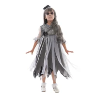eraspooky gothic girls ghost bride dress cosplay halloween costume for kids scary demon day of the dead festival fancy dress