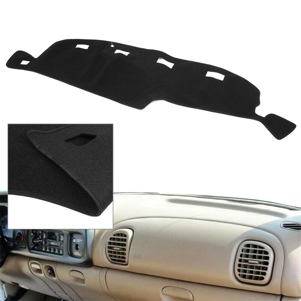 

Black Auto Dash Mat Dashboard Cover Dashmat For Dodge RAM 1500 2500 3500 1998 1999 2000 2001 Left Drive Only