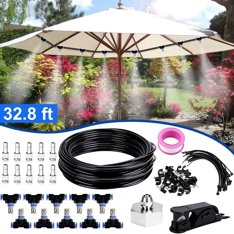 

Misting Cooling System,Misters for Patio Great for Patio Garden Greenhouse
