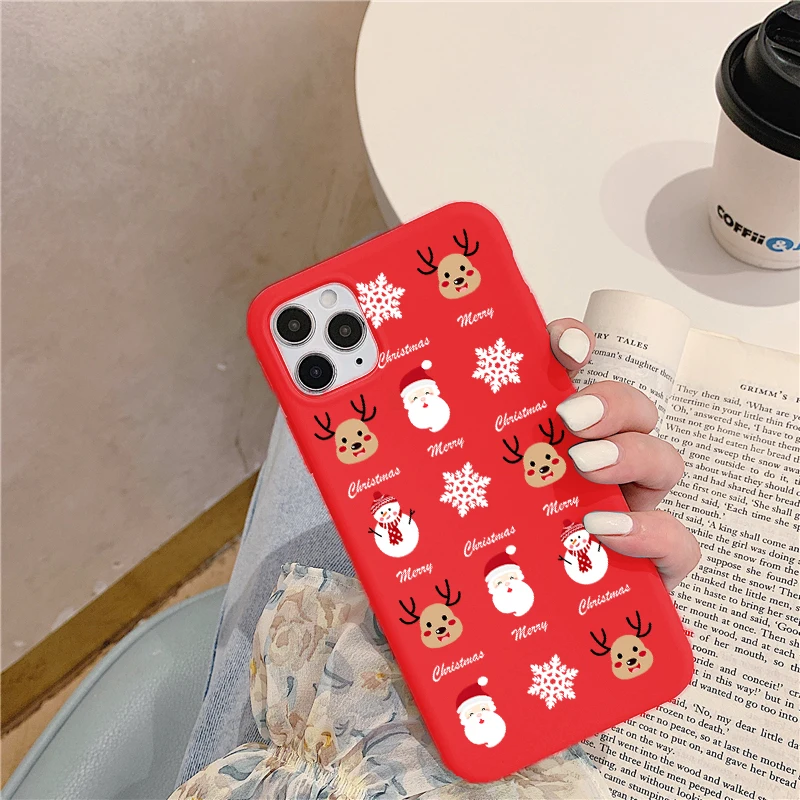 Рождественский мультяшный чехол для Xiaomi Pocophone F2 F1 Mi Redmi Note 8 T 9 S 9A 9C 7 5 6 K20 K30 10 Lite Pro Max