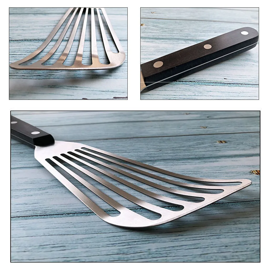 

Steak Slotted Turner Shovel Fish Spatula Multi-Purpose Stainless Steel Cooking