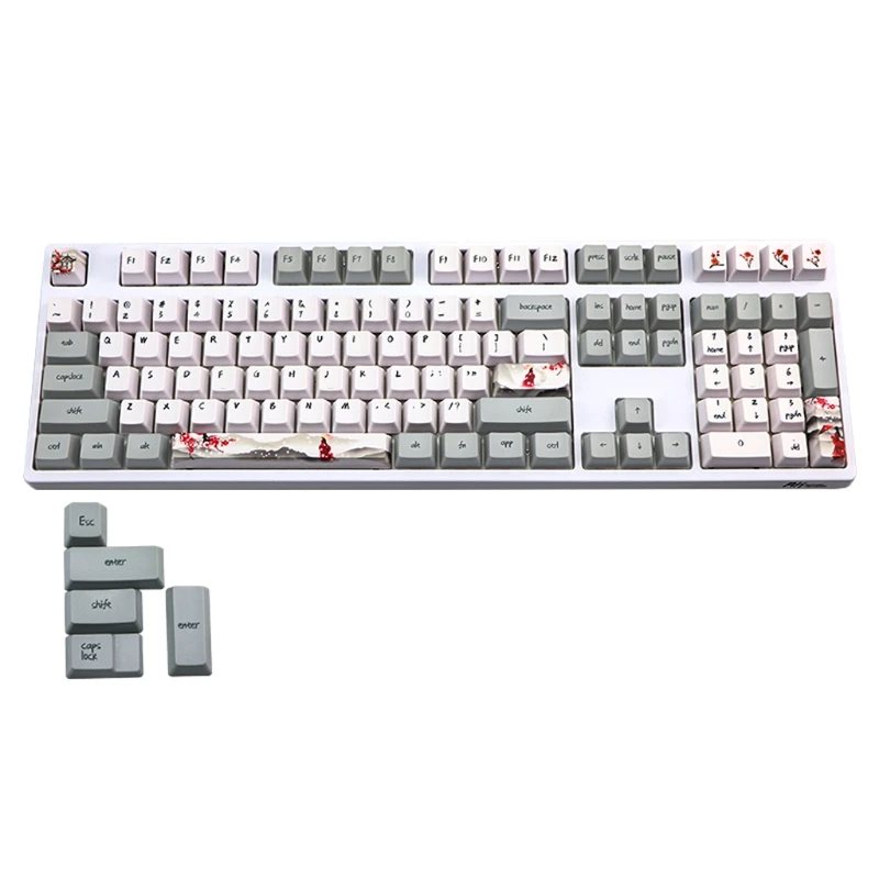 5 сторон сублимированный краситель 113 ключей PBT OEM профиль ключ Wangjiang сливы |