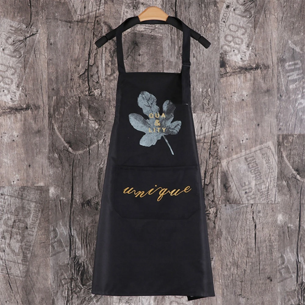 

Adjustable Hot Solid Cooking Kitchen Apron For Woman Men Chef Waiter Waterproof BBQ Hairdresser Aprons Bibs Kitchen Accessory