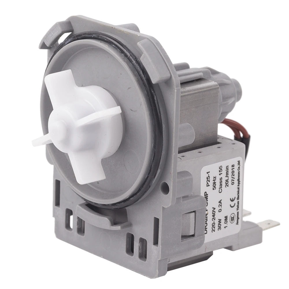 Стиральная машина дренажный насос электродвигатель 220V ac Прачечная пресс-машина запасные части полный медь поток воды мощность двигателя