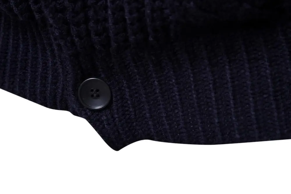 Мужской осенний плотный Новый Модный деловой Повседневный свитер мужская