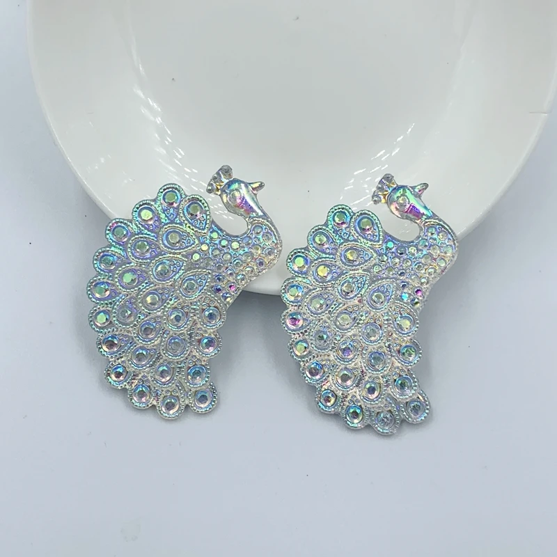31*47 мм в форме павлина стразы с плоской задней стороны предметы искусства и