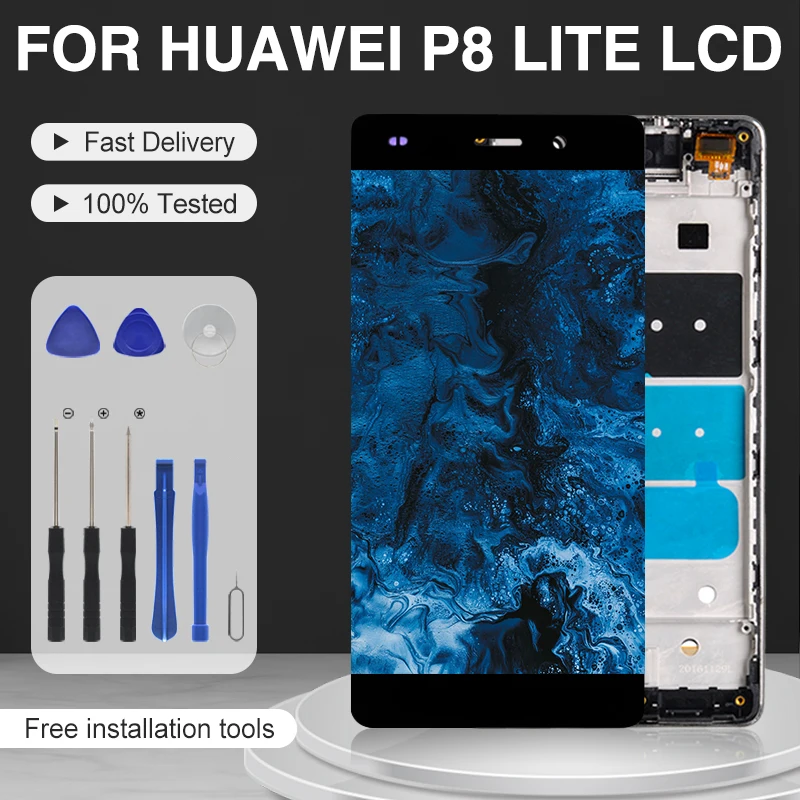 

Catteny 5.0 Inch P8 LITE Display For Huawei P8 lite 2015 Lcd With Touch Panel Screen Digitizer Assembly Free Shipping