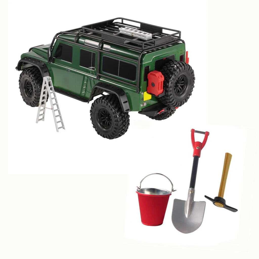 

RC Accessory Bucket Shovel Pickaxe for 1/10 Traxxas -4 D90 D110 Body Decor