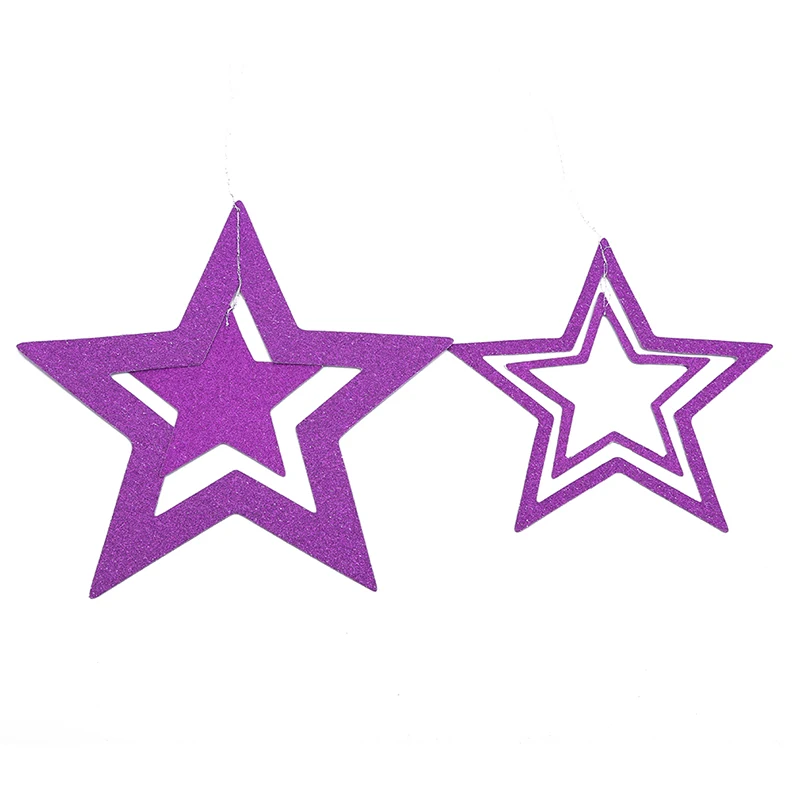 Бумажная гирлянда в форме звезды баннеры подвесные бумажные для украшения дома