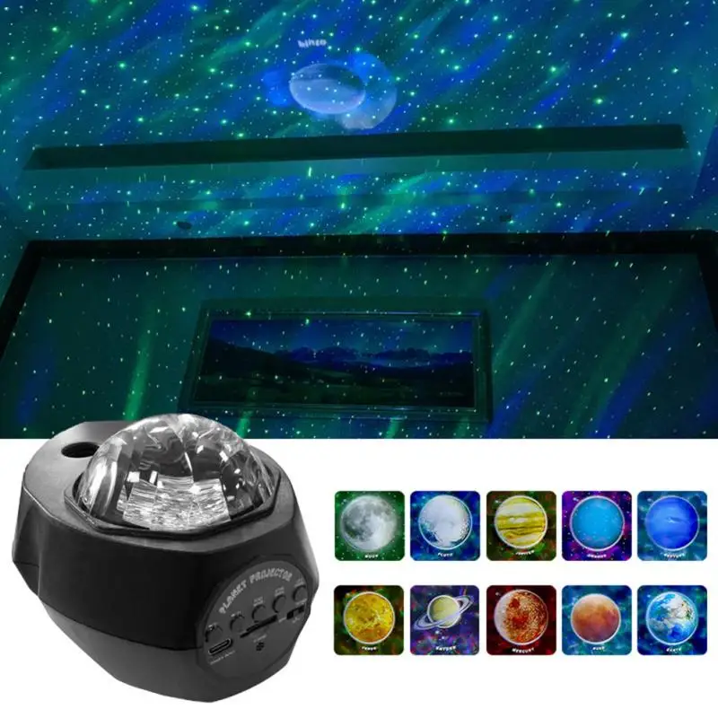 

Star Projector Lamp Children Bedroom LED Night Light Baby Lamp Decor Rotating Starry Nursery Moon Galaxy Projector Table Lamp