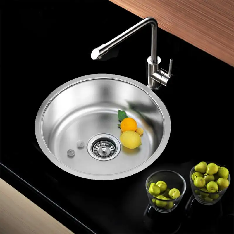 

2021 NEW Multifunctional Single Kitchen Sink Vegetable Washing Sink Kitchen Stainless Steel Sink Counter Sink Hwc