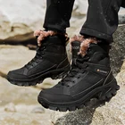 Зимняя походная обувь, мужские ботинки для горного скалолазания и трекинга, высококачественные уличные сохраняющие тепло зимние ботинки для мужчин, походная обувь