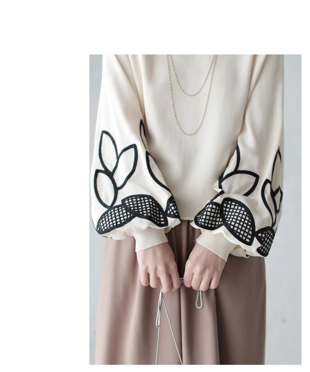 Весна Осень 2020 женская блузка из хлопка с высоким воротом свободная рубашка