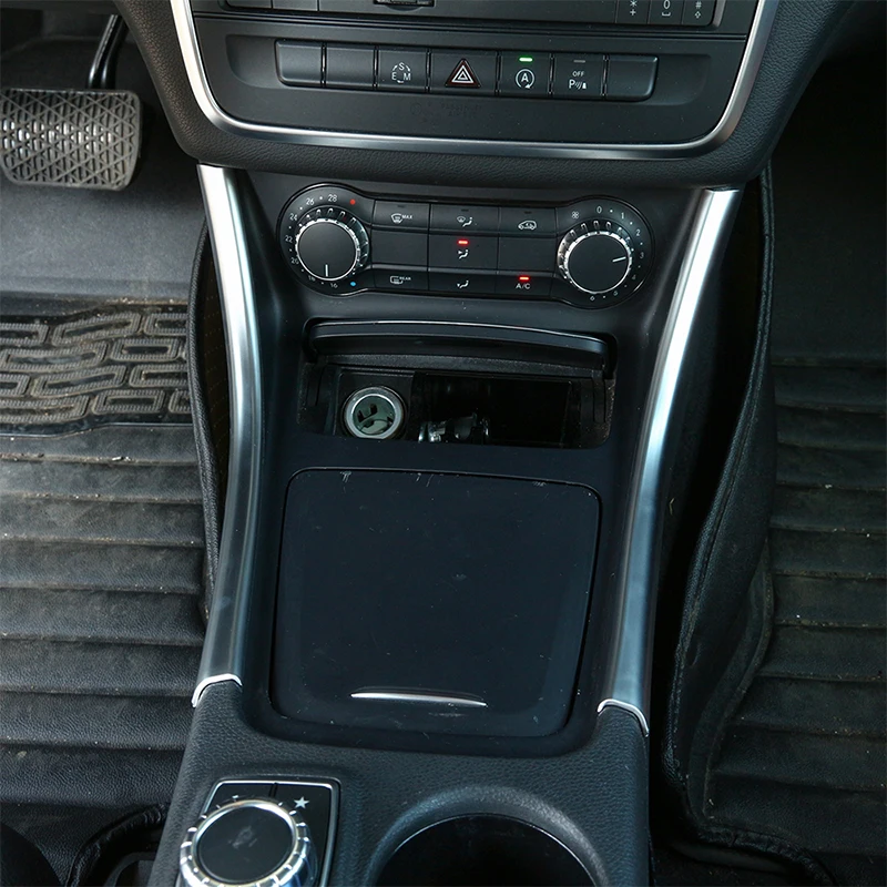 2 шт. для Mercedes Benz A/GLA/CLA Class 200 220 260 W176 A180 хромированная наклейка на центральную
