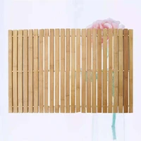 1 pc wooden stripe bath mat bath shower pad non slip mats antiskid mat for home bathroom use wood color