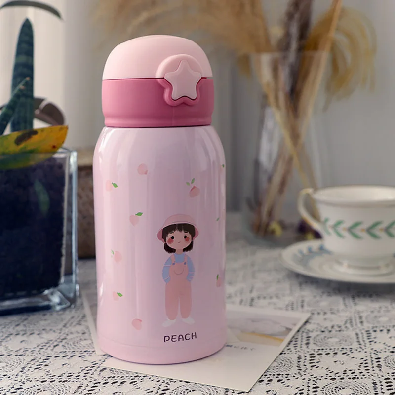 Детский термос бутылка из нержавеющей стали милый для воды Детская кружка