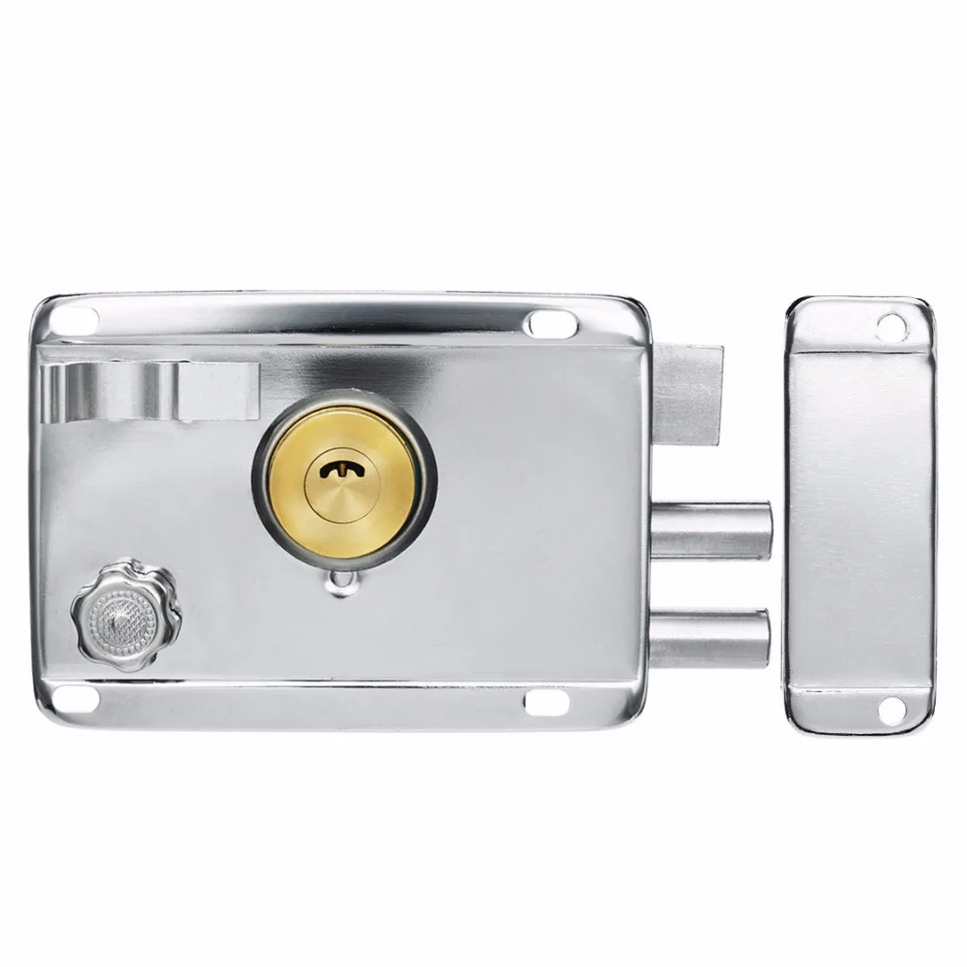 Left Deadbolt 4 типа наружные железные дверные замки страховой замок безопасности Противоугонный замок ворота врезной замок для дверного мебельного Оборудования - Цвет: Left Deadbolt
