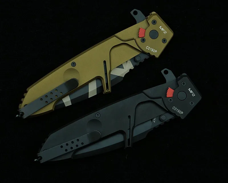 

New Extreme RATIO MF2 folding knife N690 blade aluminum alloy handle outdoor camping survival kitchen knife fruit knife EDC tool
