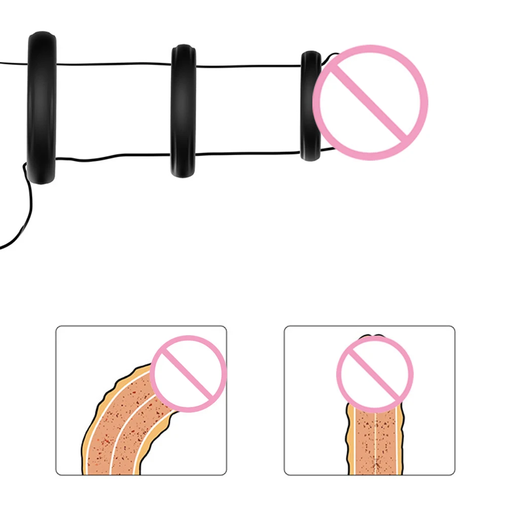 3 шт./компл. силиконовое кольцо для пениса Эрекционные кольца пенис рукав Для