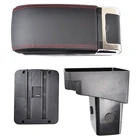 Кожаный подлокотник, подлокотник для хранения центральной консоли для Hyundai Solaris Accent ( RB ) 2011-2016 2012 2013 2014 2015, аксессуары