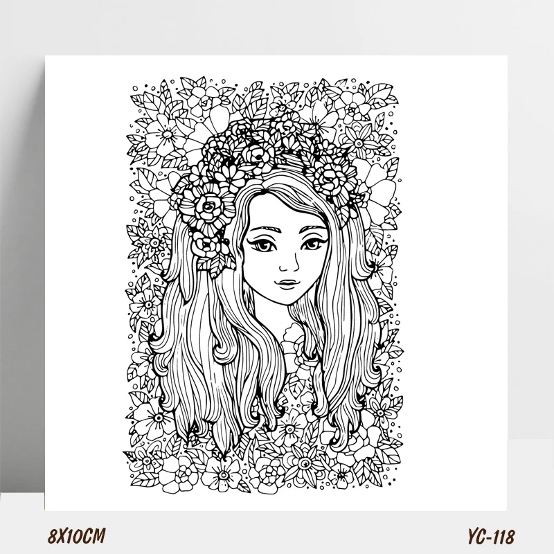 

Flower Fairy silicone Stamp for DIY Scrapbooking/Photo Album Decorative Card Making Clear Stamps Supplies