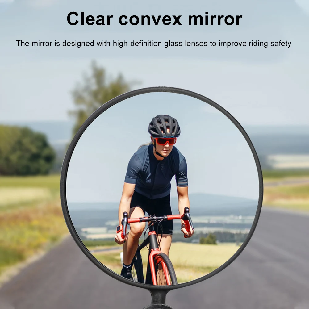 

Bike Rearview Mirror 360 Rotation Bike Cycling Wide Range Back Sight Reflector Adjustable Left Right Mirrors Handlebar Mirrors