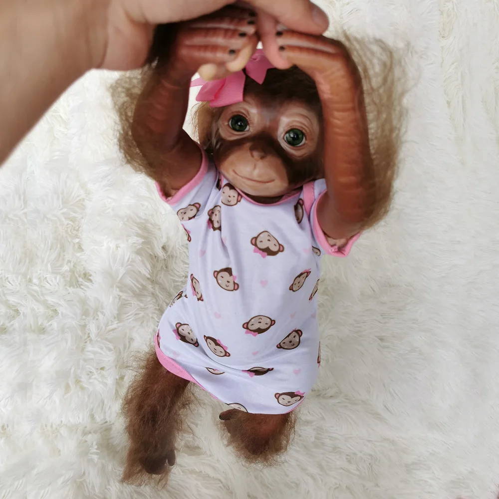 

OtardDolls New Arrival 50cm Handmade Detailed Paint Reborn Baby Monkey Newborn Baby Collectible Art High Quality Good Gift