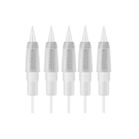 20 pcs integral needle cartridges mts semi permanent makeup tattoo machine spare parts 1r 3r 5r 5f 7f nano