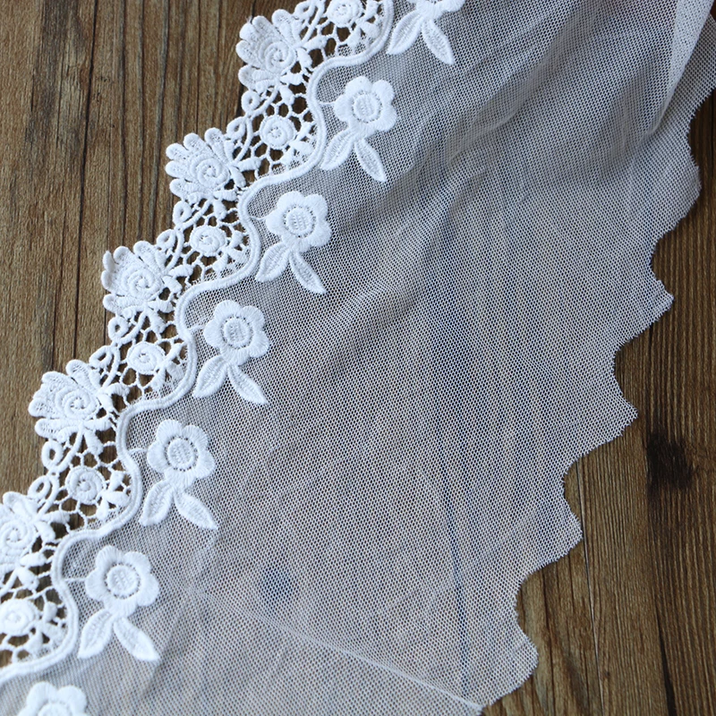 Высококачественное кружево белая марля S65 Дворцовая Роза материал для ручной