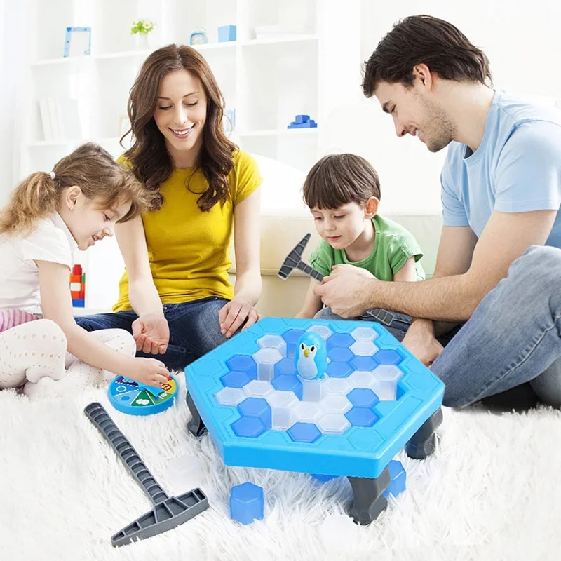 

Save Penguin Ice Breaker Trap Toys, Funny Parent Children Kids Table Game, Children Fun Learning at Home School Birthday Gift
