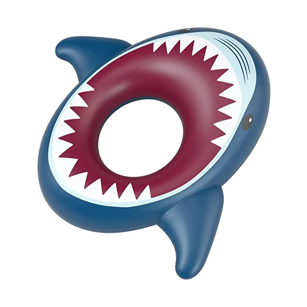 Надувная Акула развлекательная Летняя Пляжная надувная трубка для бассейна