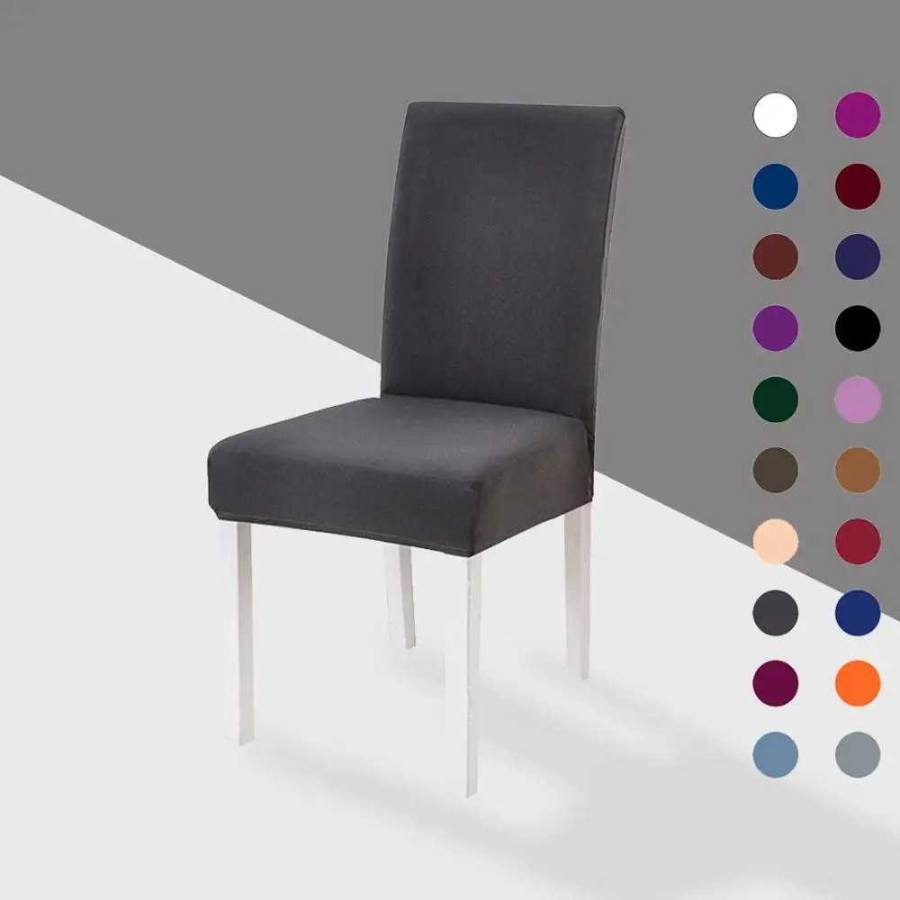 Большой эластичный съемный чехол для обеденного стула устойчивый к загрязнениям