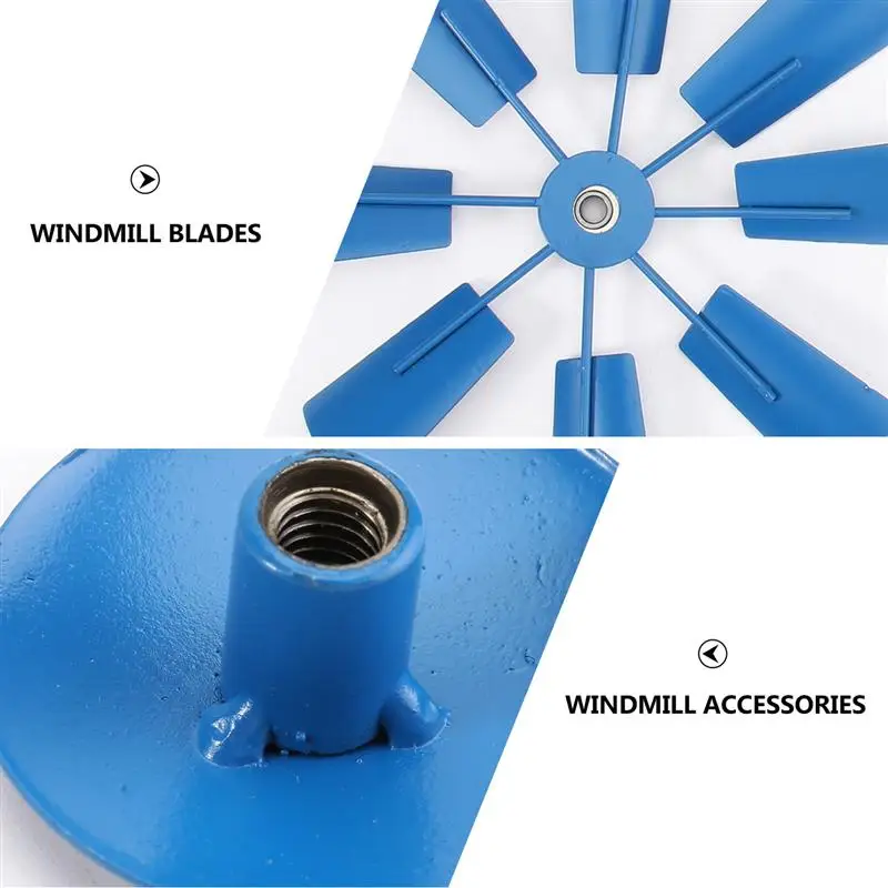 1pc Wind Spinner Decorative Windmill Iron Yard Plug-in Winnower Garden Ornament | Дом и сад