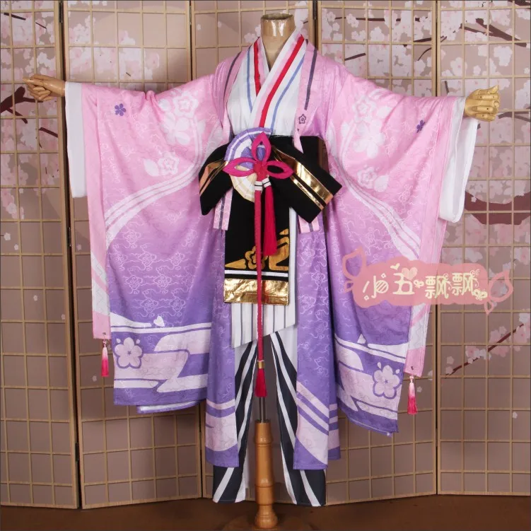 Женское платье-кимоно Onmyoji SSR enra розовое униформа Wafuku новинка 2020 | Тематическая
