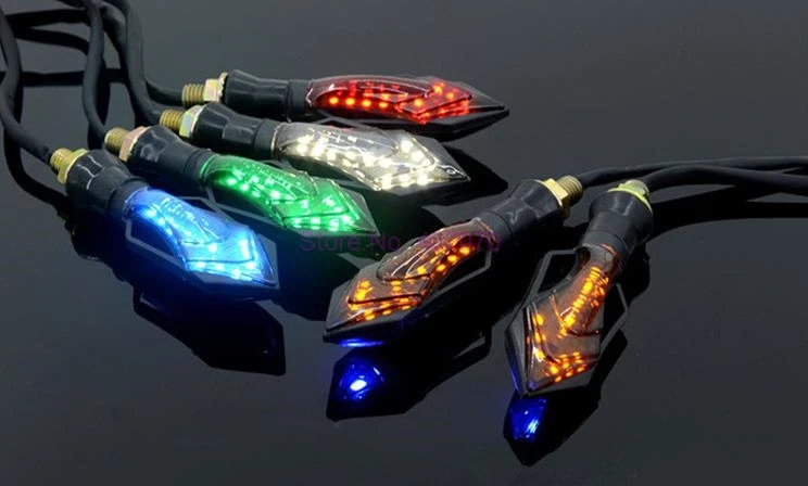 DHL или Fedex 100 шт. светодиодные указатели поворота для мотоциклов Honda Kawasaki Ducati| |