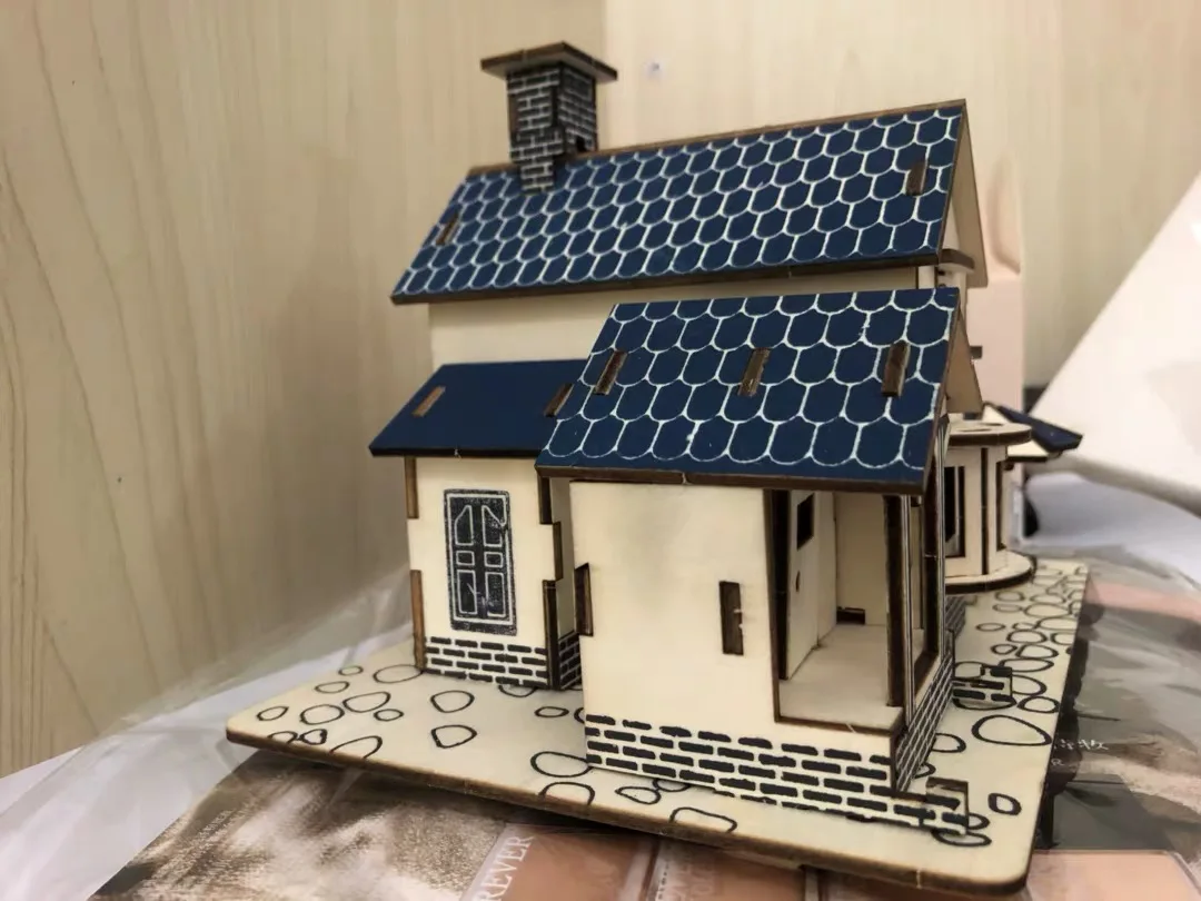3D DIY Головоломка модель деревянные игрушки дом сборные блоки Деревянный конструктор детские развивающие игрушки