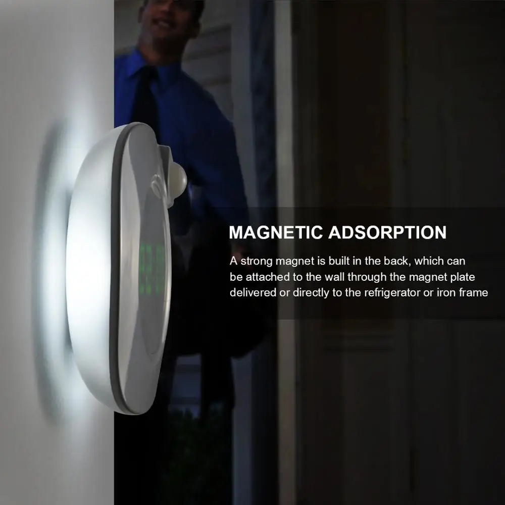 Новинка 2020 настенная Светодиодная лампа с датчиком движения магнитная комнатная